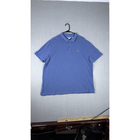 Lacoste Polo Shirt Mens 4XL Slim Fit Short Sleeve Alligator Peru Casual Golf - Picture 1 of 8